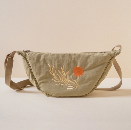 Nylon Sling Bag in Eucalyptus - Cai & Jo