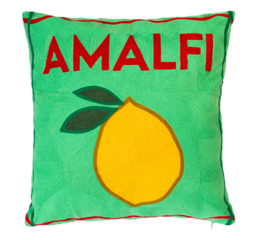 Amalfi Needlepoint Cushion - The Pillow Drop