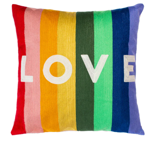 LOVE Needlepoint Cushion - The Pillow Drop