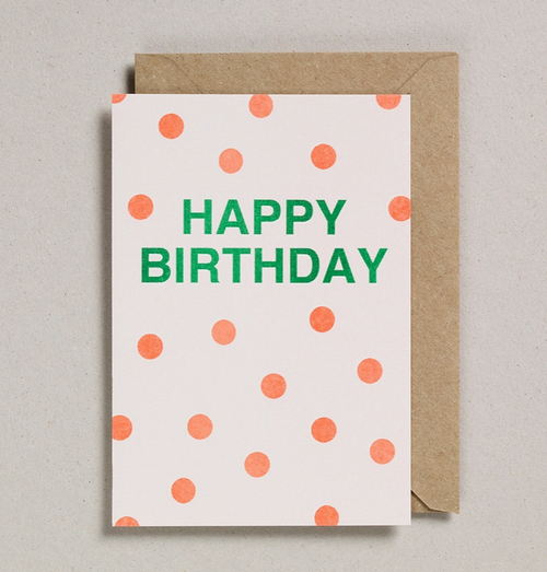 Riso Cards - Happy Birthday - Petra Boase Ltd