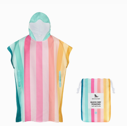 Dock & Bay Poncho Adults - Coastal Candy