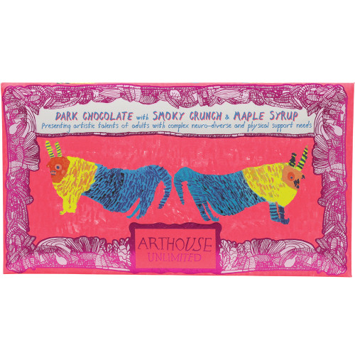 Arthouse Unlimited - Before & After the Dentist, Dark Chocolate Bar with Smoky Crunch & Maple Syrup