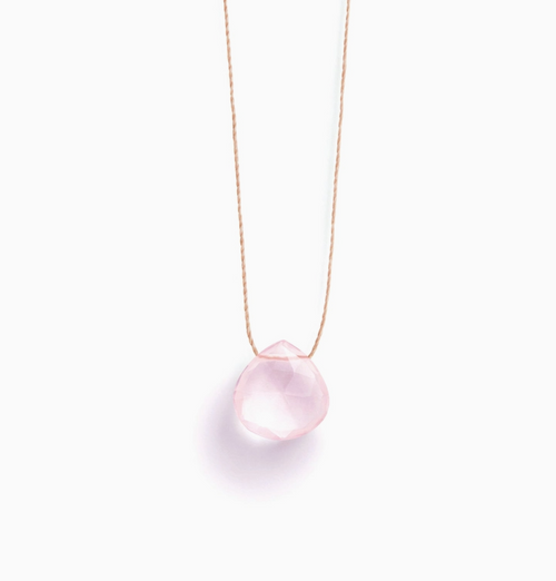 Wanderlust Life - Rose Quartz Fine Cord Necklace