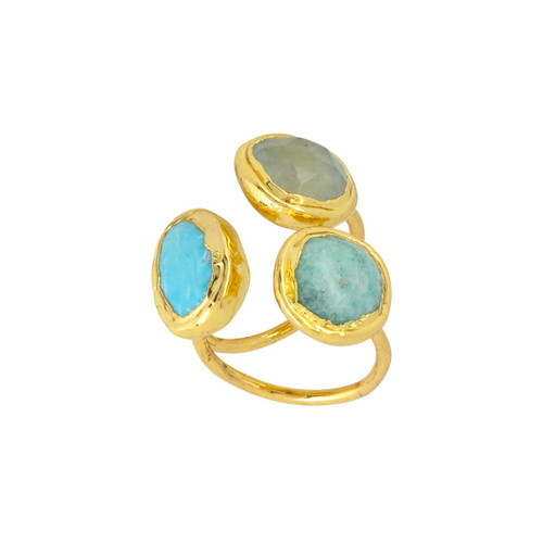 Ashiana London - Amelie Turquoise Ring