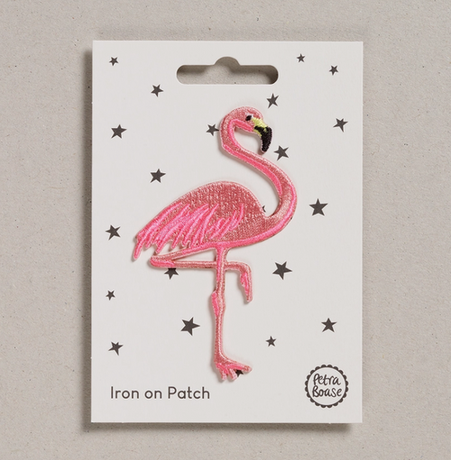 Iron On Patch - Flamingo - By Petra Boase Ltd