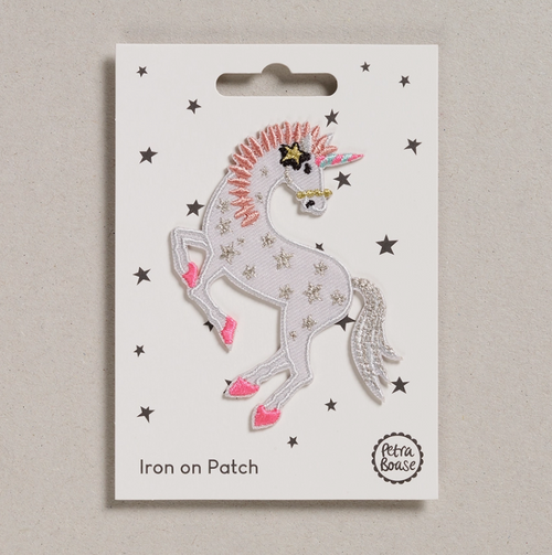 Iron On Patch  - Unicorn - By Petra Boase Ltd