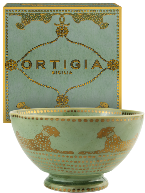 Small Green Gattopardo Spotty Bowl - ORTIGIA SICILIA Small Green Gattopardo Spotty Bowl - ORTIGIA SICILIA