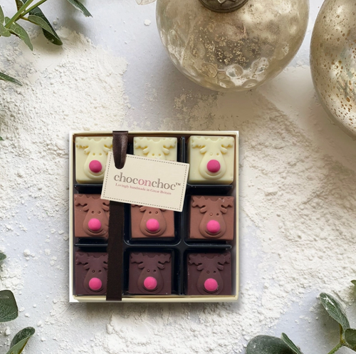 Assorted Chocolate Reindeer - Choc on Choc Assorted Chocolate Reindeer - Choc on Choc