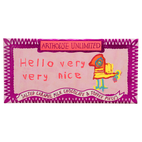 Joy Sized: Hello, Very Very Nice, Salted Caramel Milk Chocolate & Toffee Pieces - Arthouse Unlimited