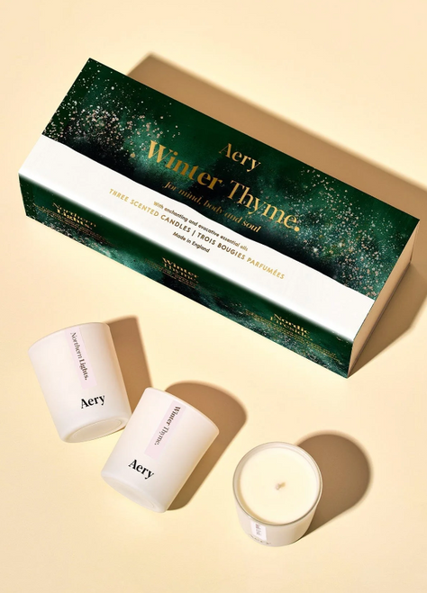 Click to expand Winter Thyme Gift Set - 3 Mini Candles - Aery Living