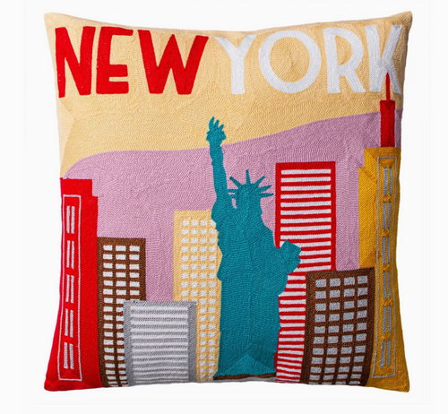 New York Needlepoint Cushion - The Pillow Drop