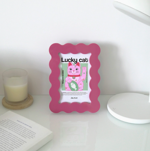 Helio Ferretti Petal Photo Frame Magenta Large