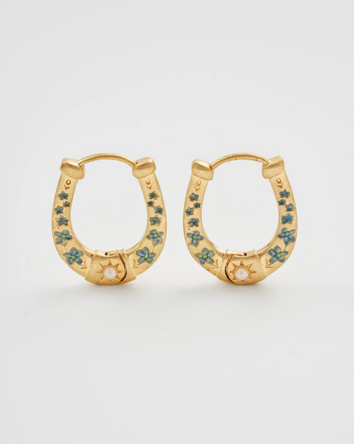 Horseshoe Hoop Earrings - Fable England