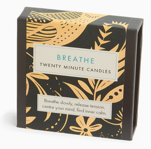 Breathe - 20 Minute Mini Candles - Cotton & Grey