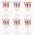 Striped Multi Colored Glass Wine Glass - Talking Tables