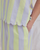 Linen Blend Scallop Edge Stripe Long Pyjama Set - Lilac - Chelsea Peers