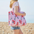 Cherry Print Quilted Cotton Tote Bag