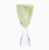 Lime Green Fleck Champagne Glass - The Glass House