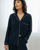 Tencel Modal Long Button Up Pyjama Set - Navy - Chelsea Peers