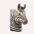 Quail Ceramics -  Medium Zebra Vase / Utensil Pot