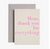 Mom Thank You Neon Card | Greeting Card