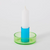 Block Design - Duo Tone Glass Candle Holder