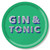 Gin & Tonic / green - Tray 39cm -  Asta Barrington  (Jamida)