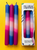 The Colour Emporium - Razzle Dazzle - Dip Dye Dinner Candle  Trio