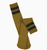 Unisex Tube Socks - Cumin / Off Black - Escuyer