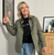 Embroidered Bolt Khaki Jacket - Percy and Nell Retail Limited