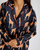 Satin Navy Giraffe Print Pyjama Set - Chelsea Peers