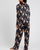 Satin Navy Giraffe Print Pyjama Set - Chelsea Peers