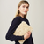 Clutch Bag with Wrist Strap - Cream Sheepskin - by Helen Moore