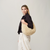 Slouch Bag - Cream Faux Sheepskin - By Helen Moore