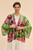 Oversized Botanicals Kimono Jacket - Powder