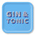 Asta Barrington Gin & tonic / sky blue - Tray 32x32cm - Jamida of Sweden