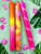 The Colour Emporium - Sunshine Sorbet Dip Dye Dinner Candles Trio
