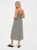 Rose Gingham Midi Dress - Black - By Fika