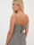 Rose Gingham Midi Dress - Black - By Fika