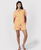 Organic Cotton Stripe Short Pyjama Set - Orange & White - Chelsea Peers