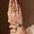 Ashiana London - Amelie Turquoise Ring