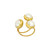Ashiana London - Sonia Ring White Pearl