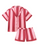Their Nibs - Womens Satin Oversize Short Pyjamas Pink Stripe