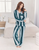 Organic Cotton Stripe Long Pyjama Set - Blue - Chelsea Peers
