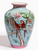 Colourful Parrot & Floral Ceramic Vase
