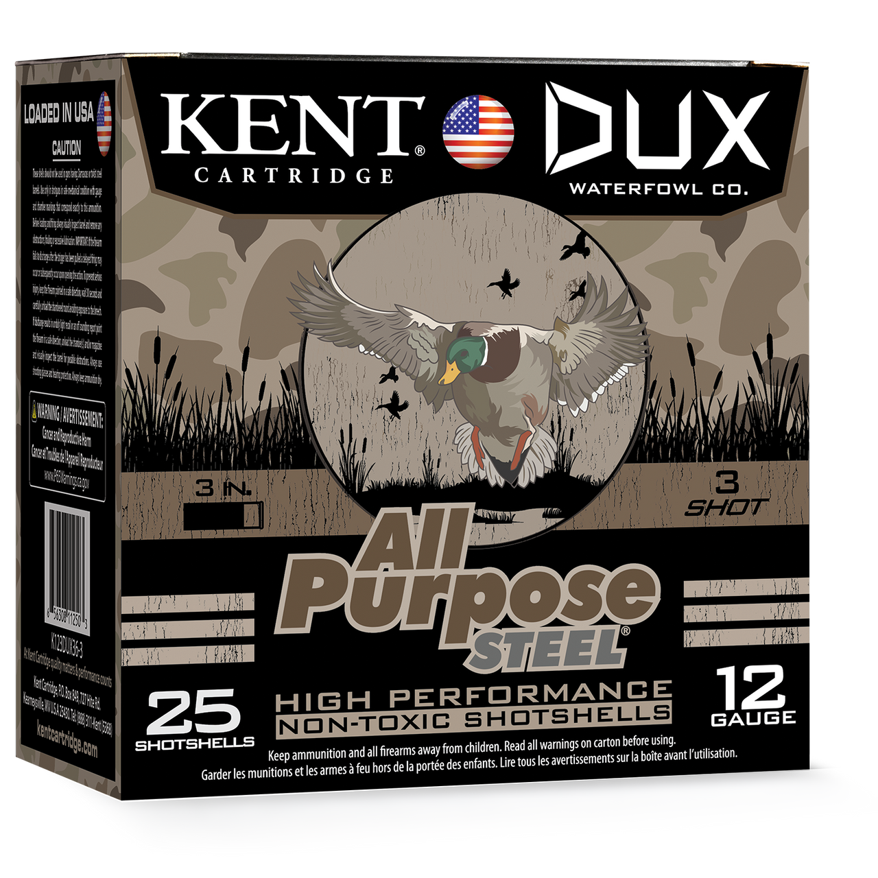 Kent All Purpose Steel 12GA 3 inch 1 1/4 oz Shotshells