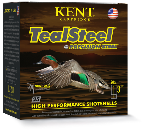 Kent TealSteelÂ® precision steel waterfowl shotshells designed for early-season teal hunting