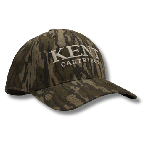 Kent Cartridge bottomland ball cap with embroidered logo, adjustable back strap, and classic curved brim â€“ durable and stylish for hunting or everyday wear.
