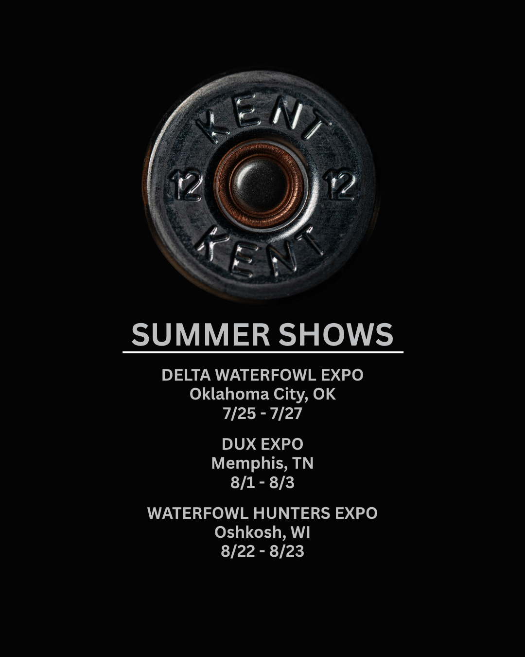 Kent Cartridge Summer Show Tour