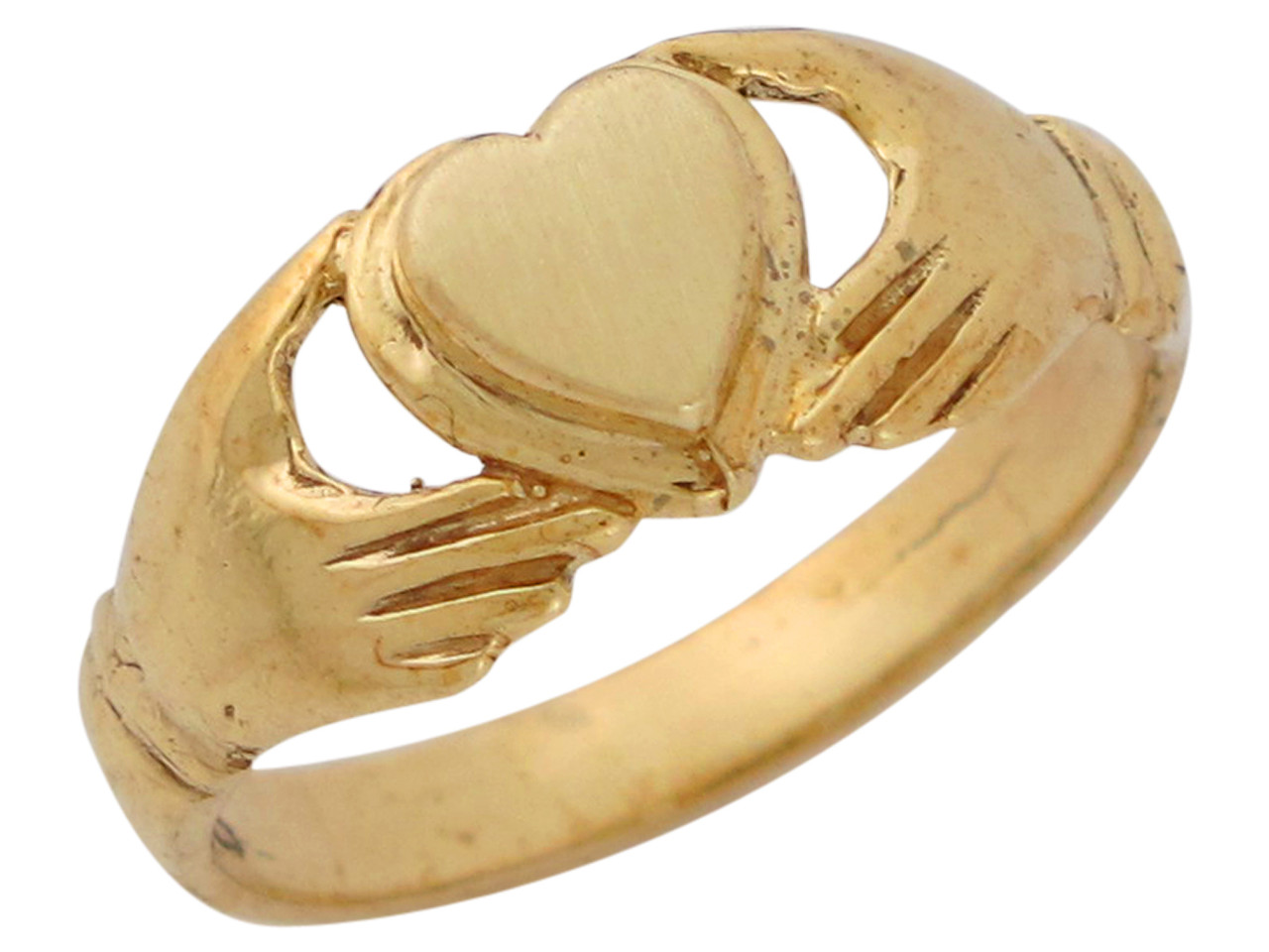 Opal Claddagh Keepsake ring - 14K Yellow Gold |JewelsForMe